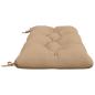 Preview: Bankkissen VIANEN 2 stk. 100 % Polyester Sand 110 x 50 x 12 cm
