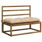 Preview: Bankkissen VIANEN 2 stk. 100 % Polyester Creme 100 x 60 x 12 cm