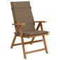 Preview: Hochlehner-Auflage GEMERT 4 stk. 100 % Polyester Taupe