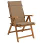 Preview: Hochlehner-Auflage GEMERT 4 stk. 100 % Polyester Taupe