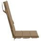 Preview: Hochlehner-Auflage GEMERT 4 stk. 100 % Polyester Taupe