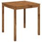 Preview: Gartentisch LAREN Natur 70 x 68,5 x 75 cm Massivholz Akazie