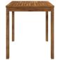Preview: Gartentisch LAREN Natur 70 x 68,5 x 75 cm Massivholz Akazie