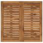 Preview: Gartentisch LAREN Natur 70 x 68,5 x 75 cm Massivholz Akazie