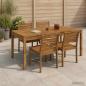 Preview: ARDEBO.de - Gartentisch Natur 180 x 88,5 x 75 cm Massivholz Akazie