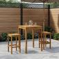 Preview: ARDEBO.de - Gartenbar-Tisch LAREN Natur 80 x 80,5 x 105 cm