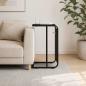 Preview: ARDEBO.de - Beistelltisch Schwarz Eichen-Optik 40 x 31 x 55 cm