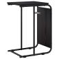 Preview: Beistelltisch Schwarz Eichen-Optik 40 x 31 x 55 cm