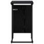 Preview: Beistelltisch Schwarz Eichen-Optik 40 x 31 x 55 cm