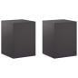 Preview: Pflanzenständer 2 pcs Schwarz 30 x 30 x 40 cm Stahl