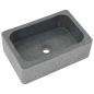 Preview: Waschbecken 45x30x15 cm Flussstein Schwarz