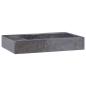Preview: Waschbecken Schwarz 58x39x10 cm Marmor