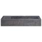 Preview: Waschbecken Schwarz 58x39x10 cm Marmor