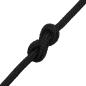 Preview: Bootsseil Schwarz 6 mm 250 m Polypropylen