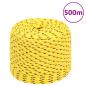Preview: ARDEBO.de - Bootsseil Gelb 6 mm 500 m Polypropylen