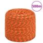 Preview: ARDEBO.de - Bootsseil Orange 6 mm 500 m Polypropylen