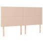 Preview: Kopfteil Cappuccino 160x5x118/128 cm Kunstleder