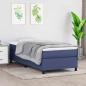 Preview: ARDEBO.de - Boxspringbettgestell Blau 100x200 cm Stoff
