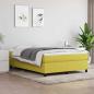 Preview: ARDEBO.de - Boxspringbettgestell Grün 140x190 cm Stoff