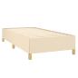 Preview: Boxspringbett mit Matratze Creme 80x200 cm Stoff