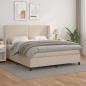 Preview: ARDEBO.de - Boxspringbett Matratze Cappuccino-Braun 160x200 cm Kunstleder