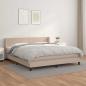 Preview: ARDEBO.de - Boxspringbett Matratze Cappuccino-Braun 160x200 cm Kunstleder