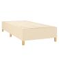 Preview: Boxspringbett mit Matratze Creme 80x200 cm Stoff