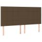 Preview: Boxspringbett mit Matratze Dunkelbraun 180x200 cm Stoff