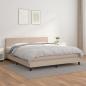 Preview: ARDEBO.de - Boxspringbett Matratze Cappuccino-Braun 160x200 cm Kunstleder