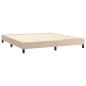 Preview: Boxspringbett Matratze Cappuccino-Braun 160x200 cm Kunstleder