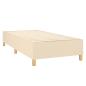 Preview: Boxspringbett mit Matratze Creme 80x200 cm Stoff