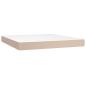 Preview: Boxspringbett Matratze Cappuccino-Braun 160x200 cm Kunstleder
