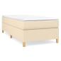 Preview: Boxspringbett mit Matratze Creme 80x200 cm Stoff
