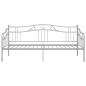 Preview: Schlafsofa Bettgestell Grau Metall 90x200 cm