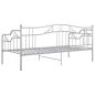 Preview: Schlafsofa Bettgestell Grau Metall 90x200 cm