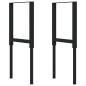 Preview: Werkbank Hellbraun 100x60x(71,5-98) cm Massivholz Eiche