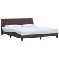 Preview: Bettgestell ohne Matratze "Hanko" Dunkelbraun 180x200 cm Stoff