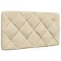 Preview: Bett mit Matratze Creme 90x200 cm Stoff