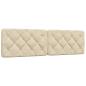Preview: Bett mit Matratze Creme 180x200 cm Stoff