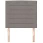 Preview: LED Kopfteil Taupe Stoff
