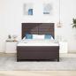 Preview: Boxspringbett mit Matratze Dunkelbraun 160 x 200 cm Stoff