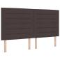 Preview: Boxspringbett mit Matratze Dunkelbraun 180 x 200 cm Stoff