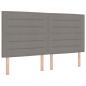Preview: Boxspringbett mit Kopfteil Taupe 180 x 200 cm Stoff