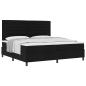 Preview: Boxspringbett mit Matratze Schwarz 200 x 200 cm Stoff