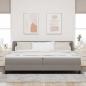 Preview: Boxspringbett mit Kopfteil Taupe 200 x 200 cm Stoff