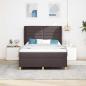 Preview: Boxspringbett mit Matratze Dunkelbraun 200 x 140 cm Stoff