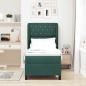 Preview: Boxspringbett mit Kopfteil Dunkelgrün 200 x 80 cm Samt