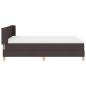 Preview: Boxspringbett mit Matratze Dunkelbraun 200 x 140 cm Stoff