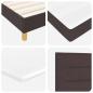 Preview: Boxspringbett mit Matratze Dunkelbraun 200 x 160 cm Stoff