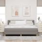 Preview: Boxspringbett mit Kopfteil Taupe 200 x 180 cm Stoff